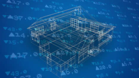 Illustration of a house construction plan