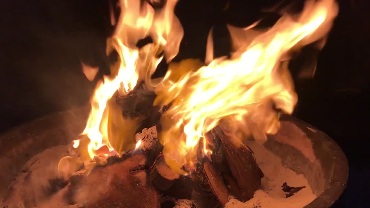 a barbecue braai in the fire pit