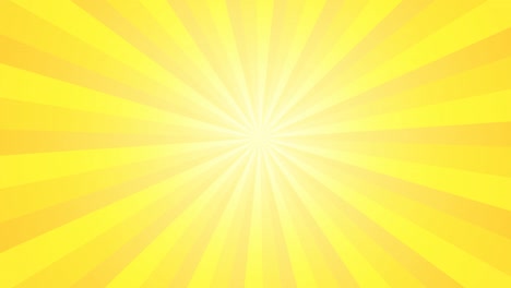 loop animation of rotating yellow concentration lines, effect background