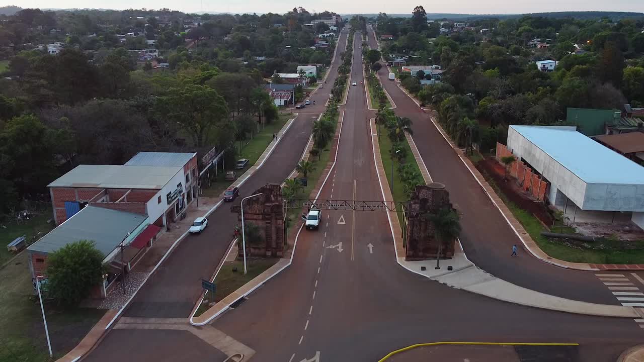 Bird's eye view of the town of San Ignacio from the welcoming gateway