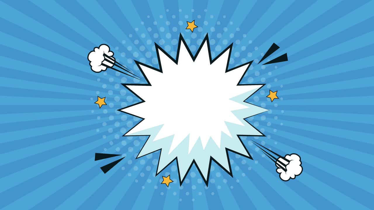 estilo de arte pop de expresión de globo con fondo azul