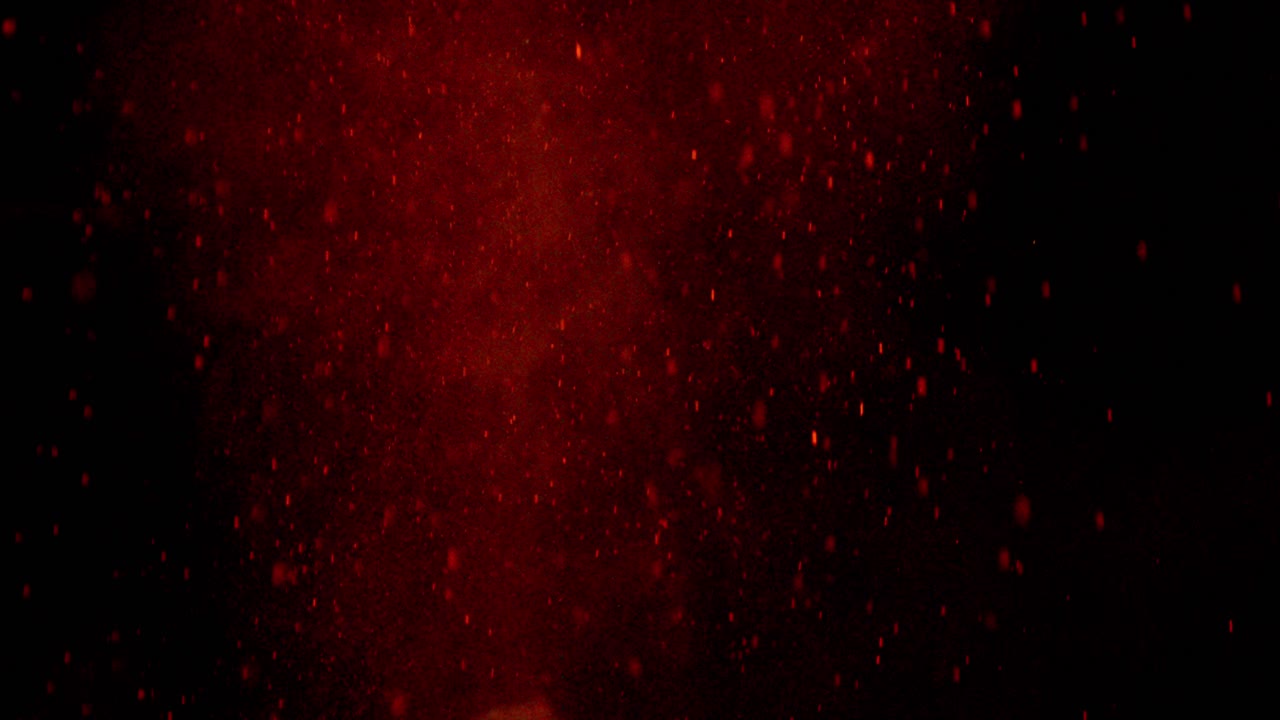 오렌지색 파우더가 240fps의 슈퍼 슬로모션으로 폭발합니다.