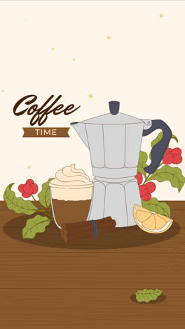 Motion-Graphic-of-Hand-drawn-background-for-international-coffee-day