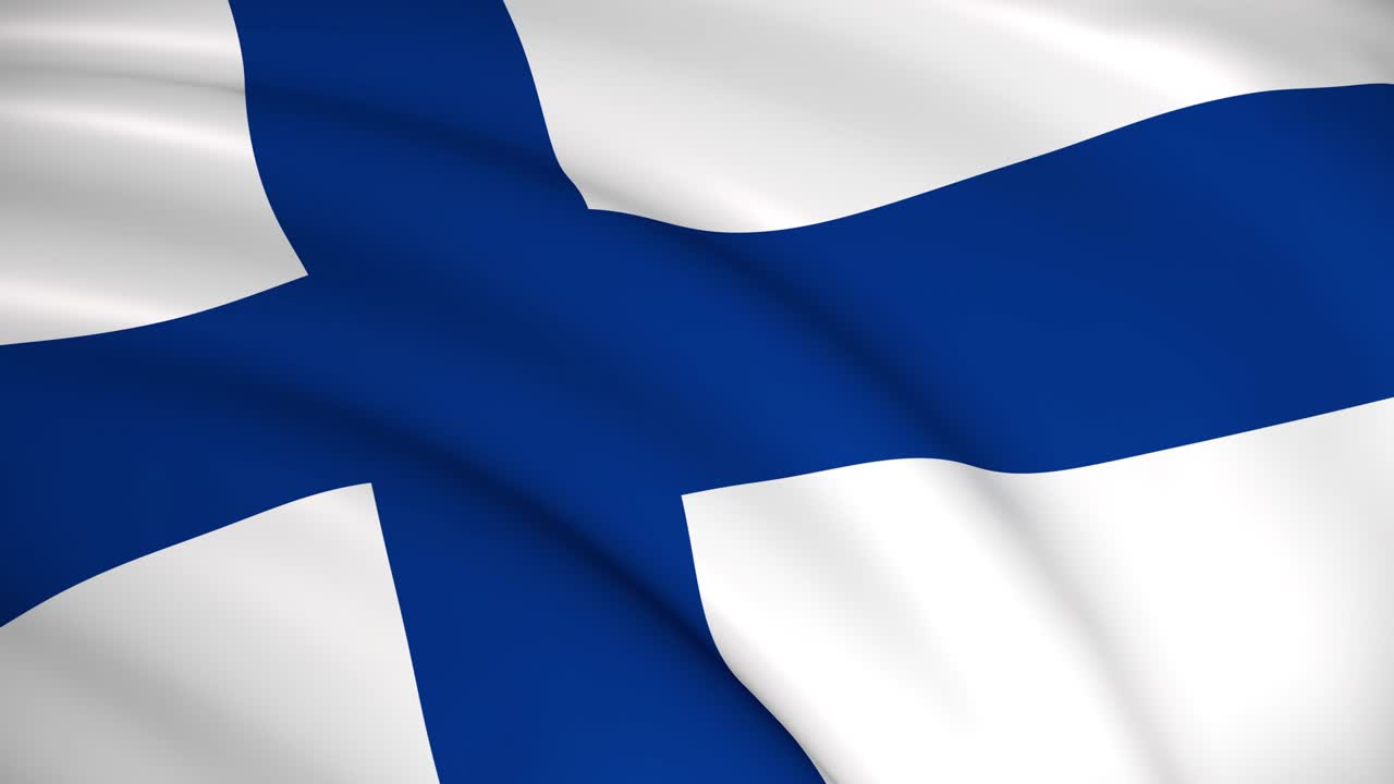 The national flag of Finland