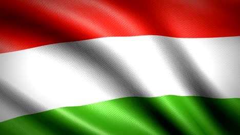 hungary flag. seamless looping animation. 4k high definition video