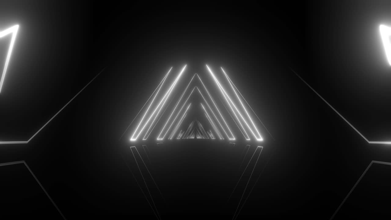 túnel de neón abstracto