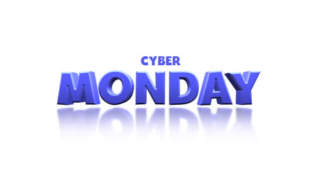 Cartoon-Cyber-Monday-text-on-clean-white-gradient