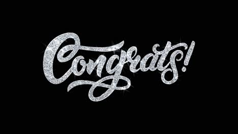 sparkling congratulations