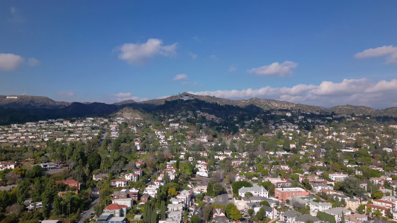 hiperlapso push-in en el observatorio griffith en hollywood, los ángeles, california