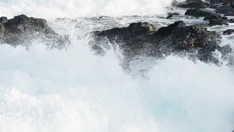 Beautiful-Slow-Motion-Slo-Mo-Ocean-Waves-Crashing-And-Breaking-Off-The-Sea-Shore-In-Hawaii