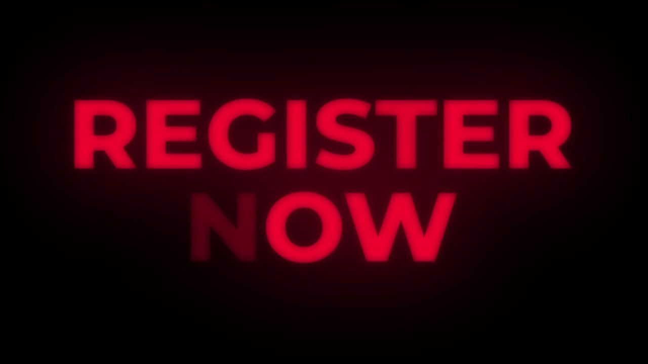 Register Now Neon Sign