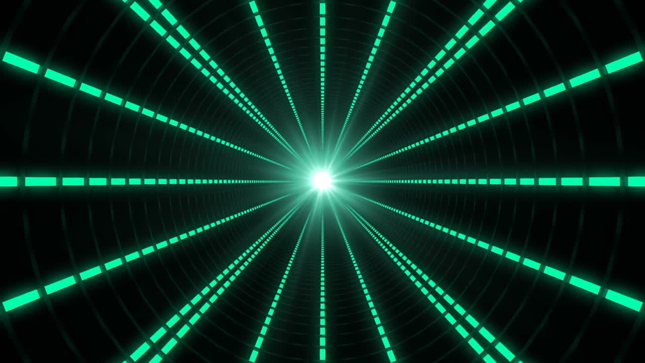 루프로 된 추상적인 복도