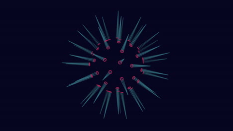 ethereal illustration of coronavirus in shadowy setting