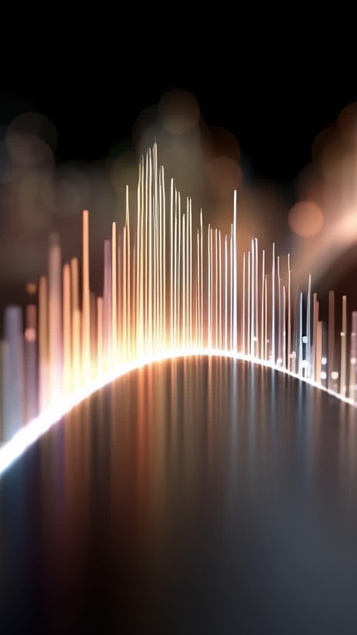 Dynamic Sound Waves Visualization with Radiant Colors Captured in Two Frames, Showcasing the Evolution of Audio Frequencies and Visual Aesthetics