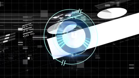 animation of scope scanning over data processing