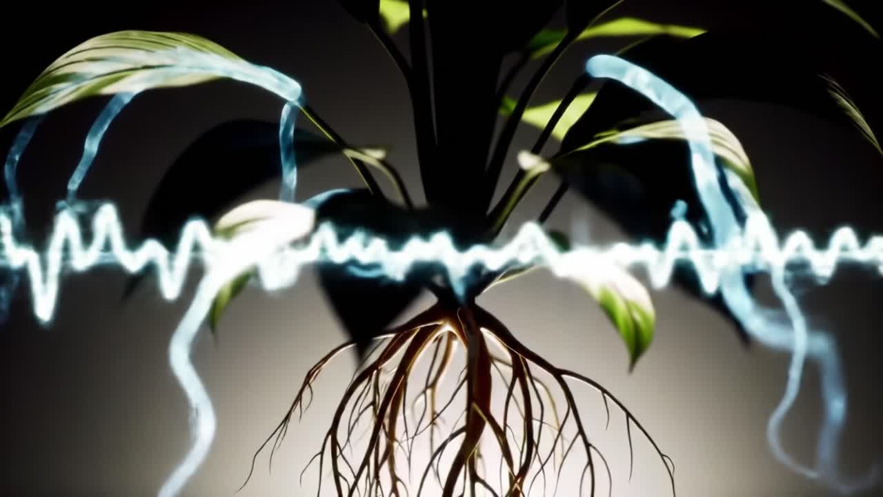 This features a study on how plants respond to sound waves in a controlled setting. Observers interact with the greenery to uncover its reactions and insights into plant communication.