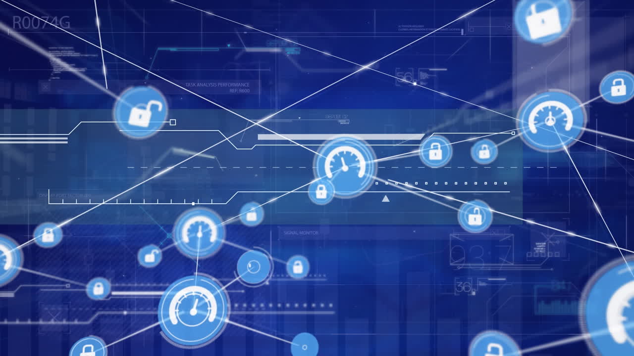Animation of network of connections over data processing