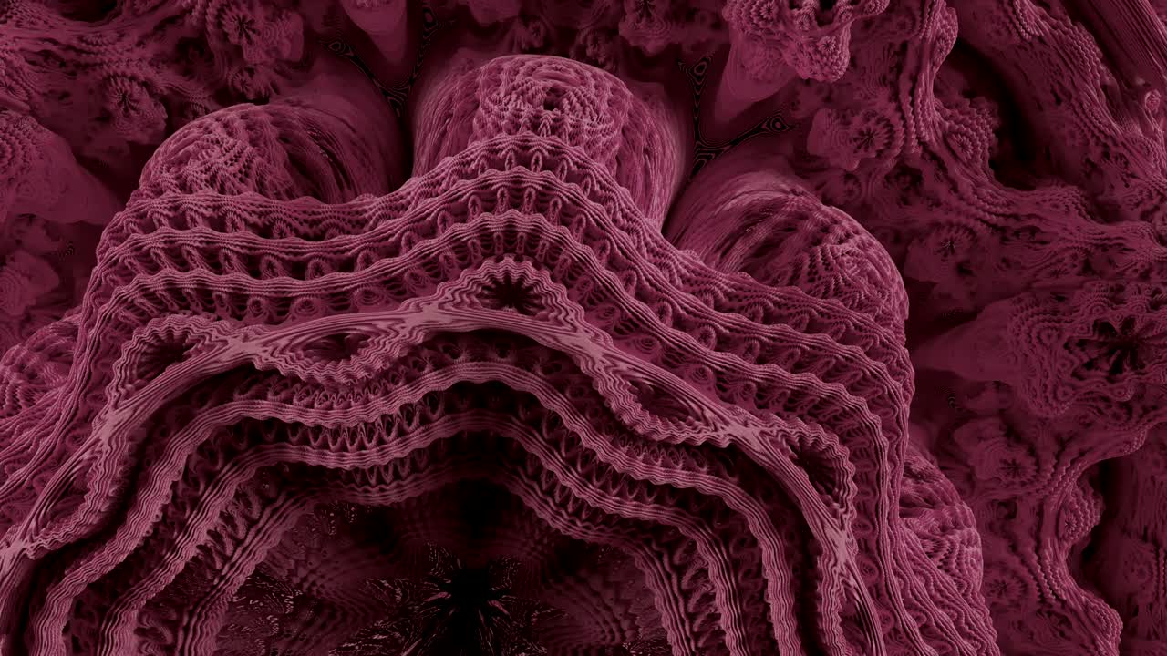 Motif fractal abstrait en expansion 4K