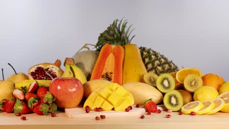 a vibrant assortment of various fresh fruits