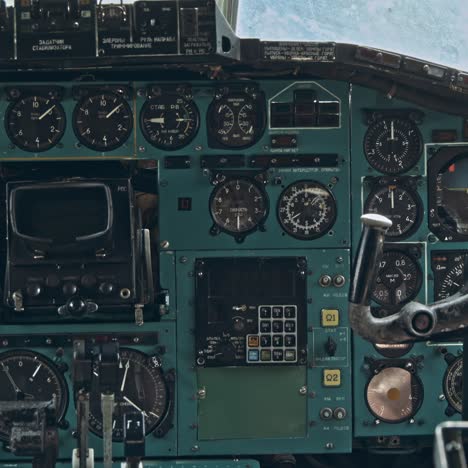 the cabin of the passenger airliner