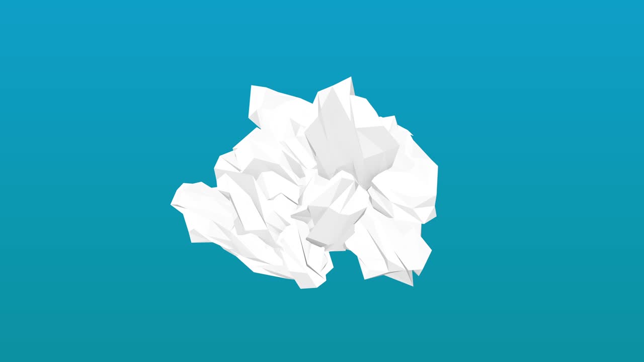 평면 색상 배경에 3d 거대한 기하학적 추상화