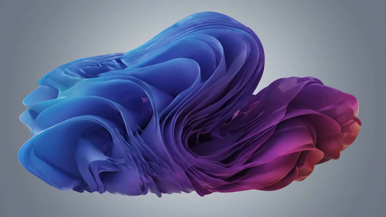 Abstract 3D Render with Blue and Purple Gradient