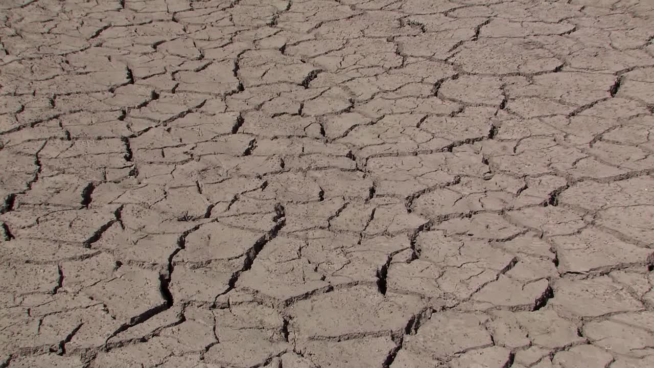 미국 캘리포니아의 건조한 토양과 가뭄