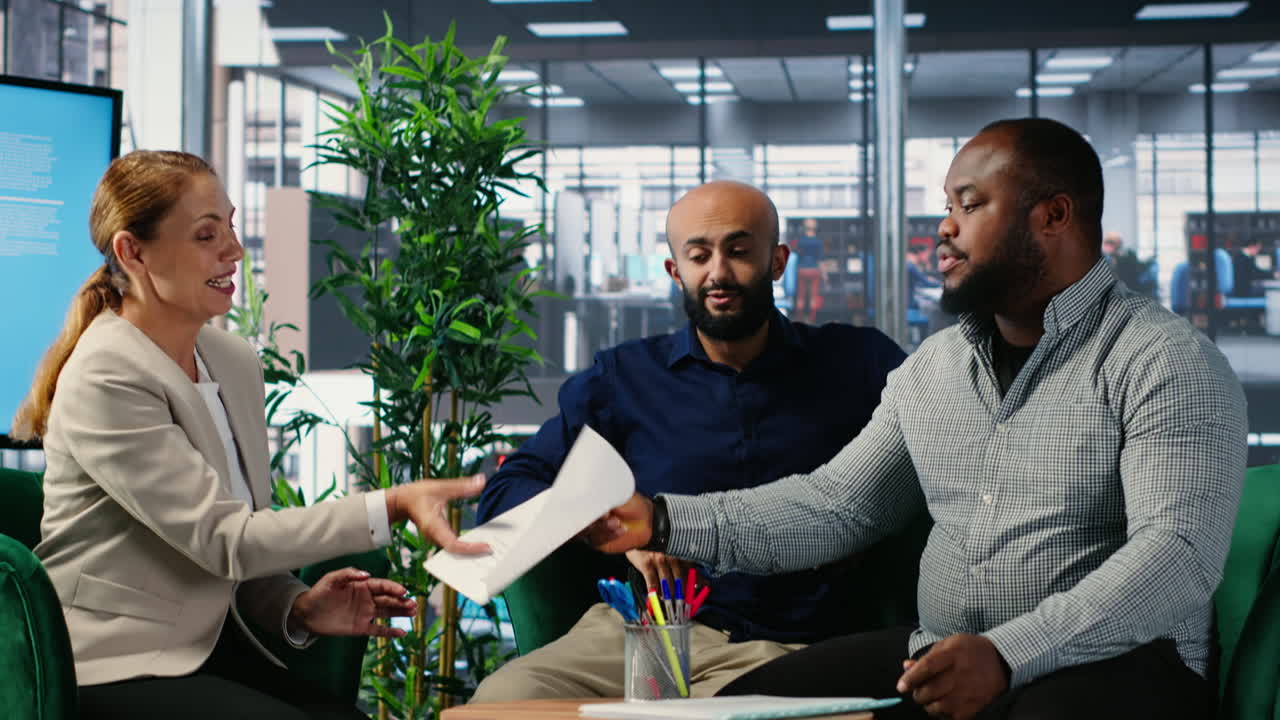 Vertical Video African american business leader signing a new partnership legal contract