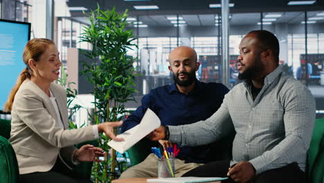 vertical video african american business leader signing a new partnership legal contract