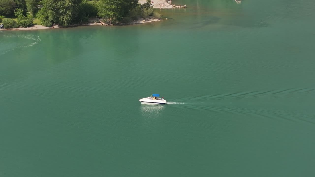 Boat on a Tranquil Lake
