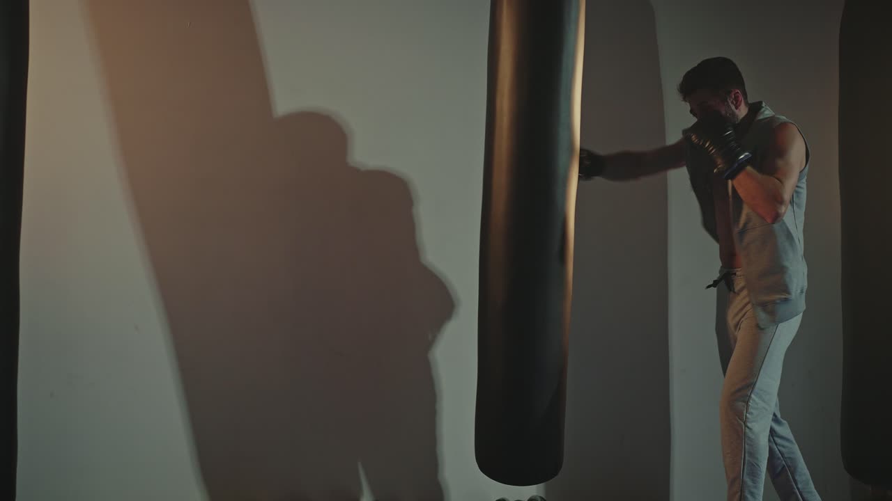 sesión de entrenamiento de boxeo