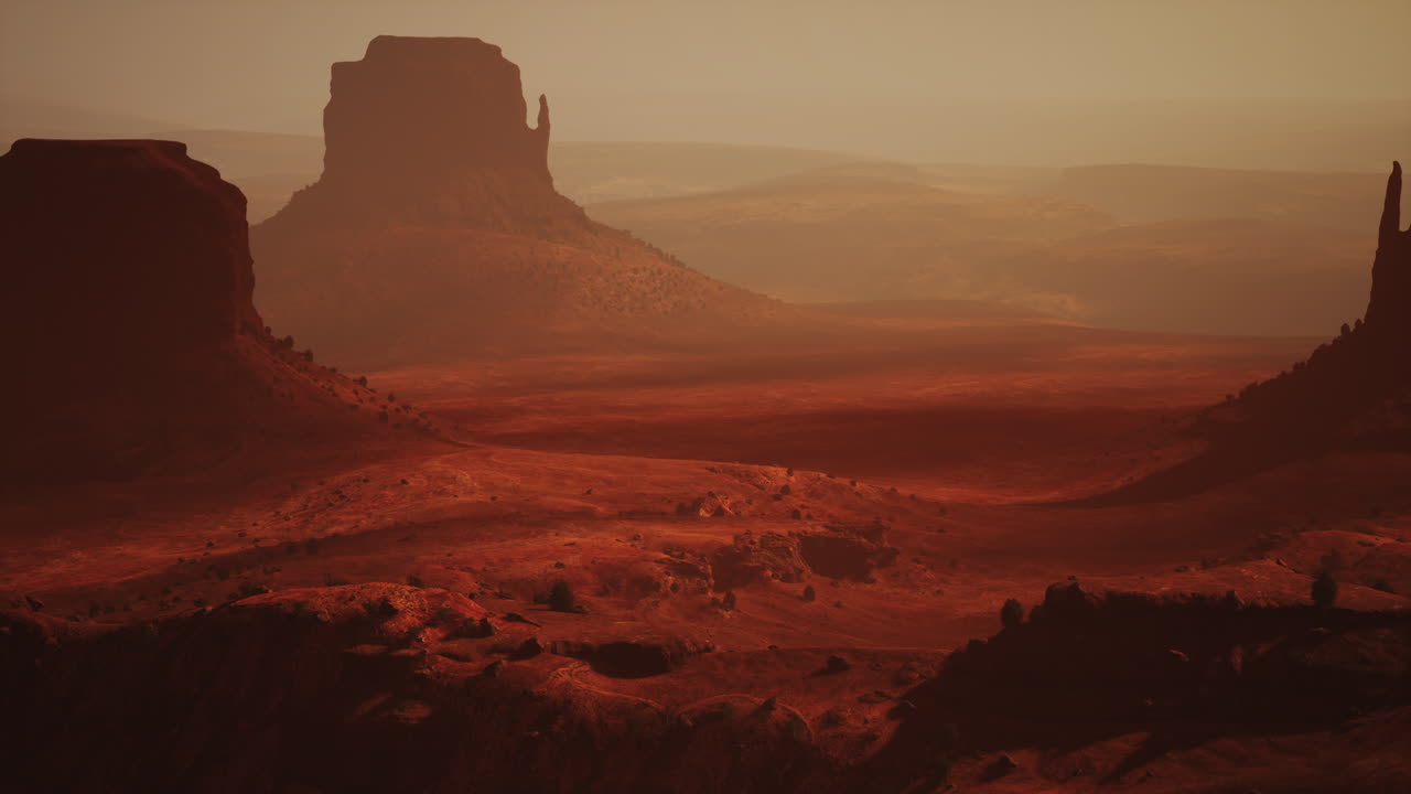 закат в долине памятников