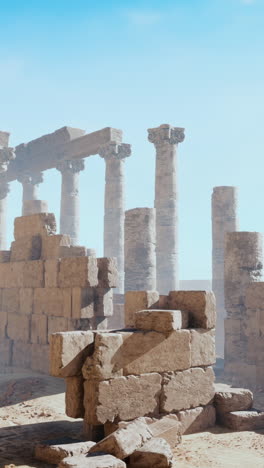 antiguas ruinas en el desierto