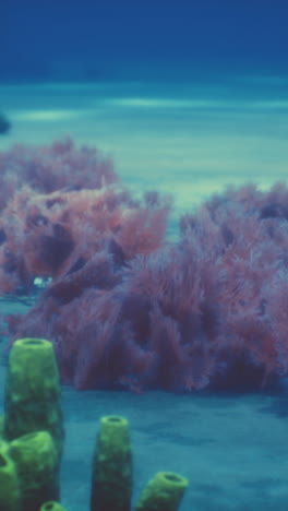 a colorful coral reef teeming with life