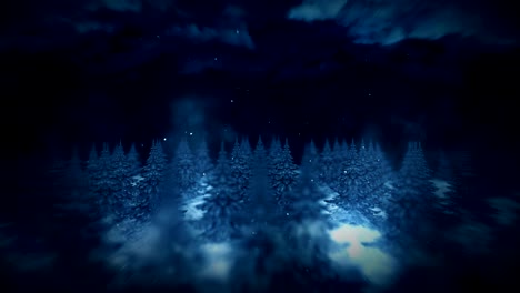 forest landscape illustration, abstract nature background, loop animation,