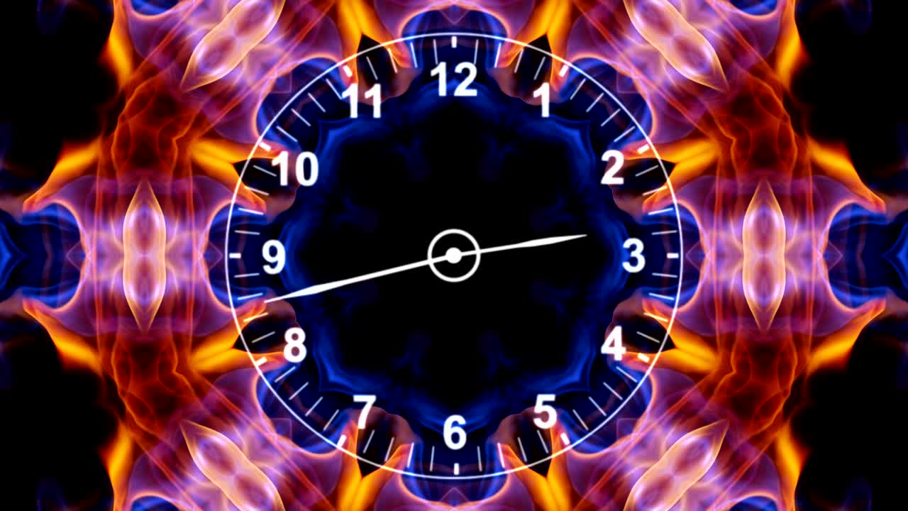 Clocks into Kaleidoscope Animation, Rendering