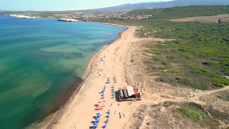 aerial footage of a bar on a pristine