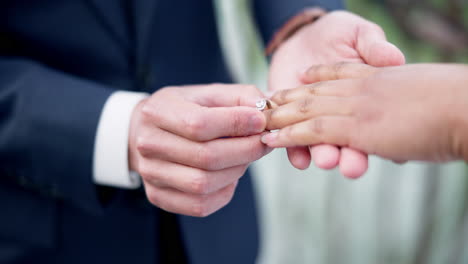 Couple,-hands-and-ring-for-marriage