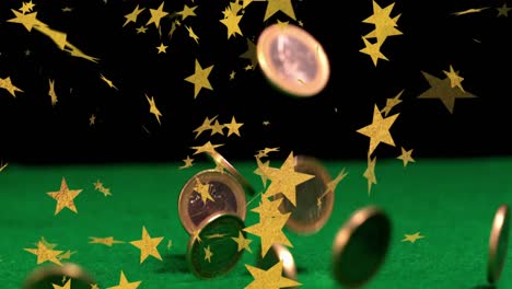 Animación-De-Estrellas-Sobre-Monedas-Cayendo.