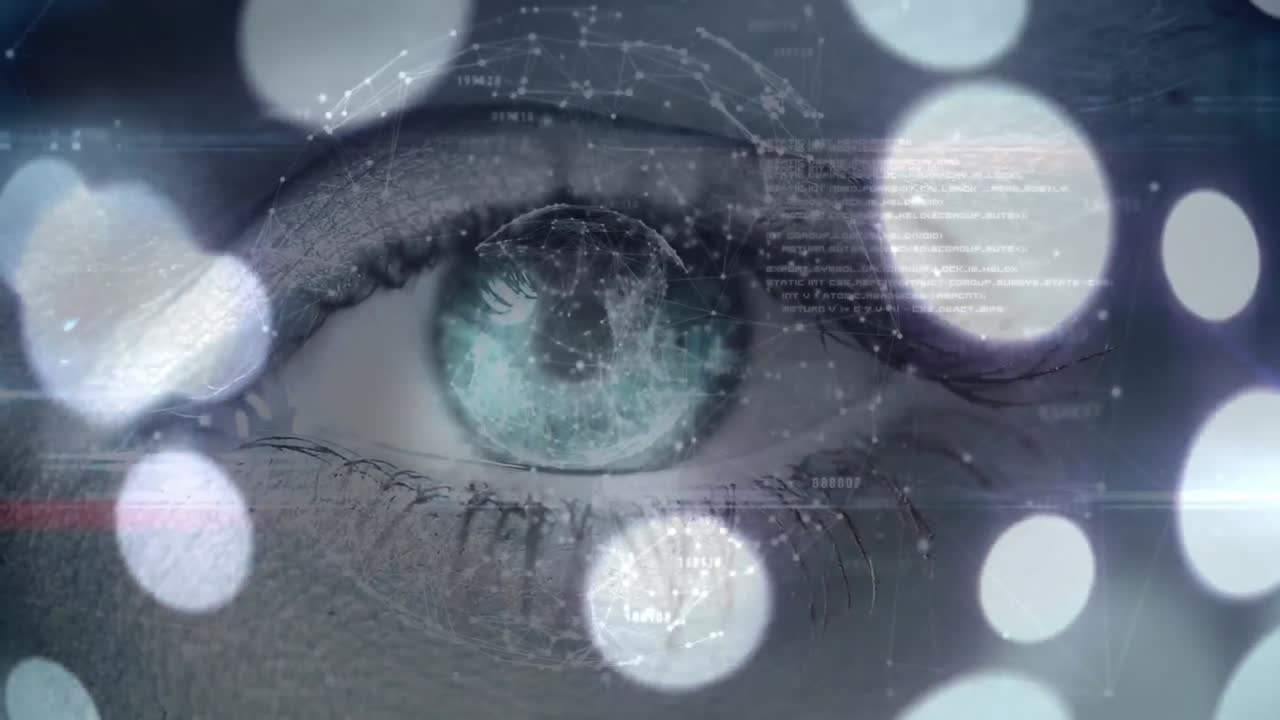 ojo femenino y esfera