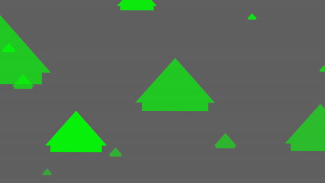 animation of green arrow icons moving upwards against copy space on grey background