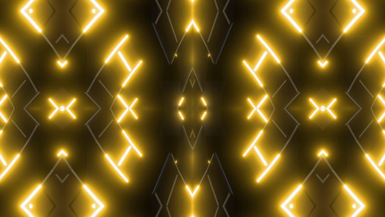 Neon Geometric Light Show