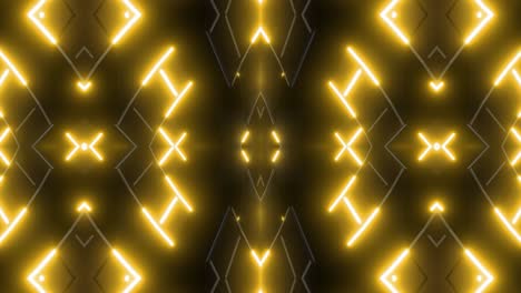 neon geometric light show