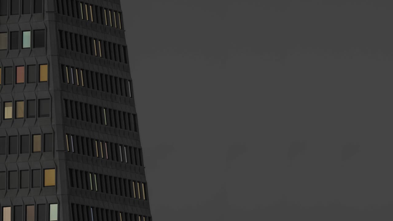 Looping Building Lights At Night