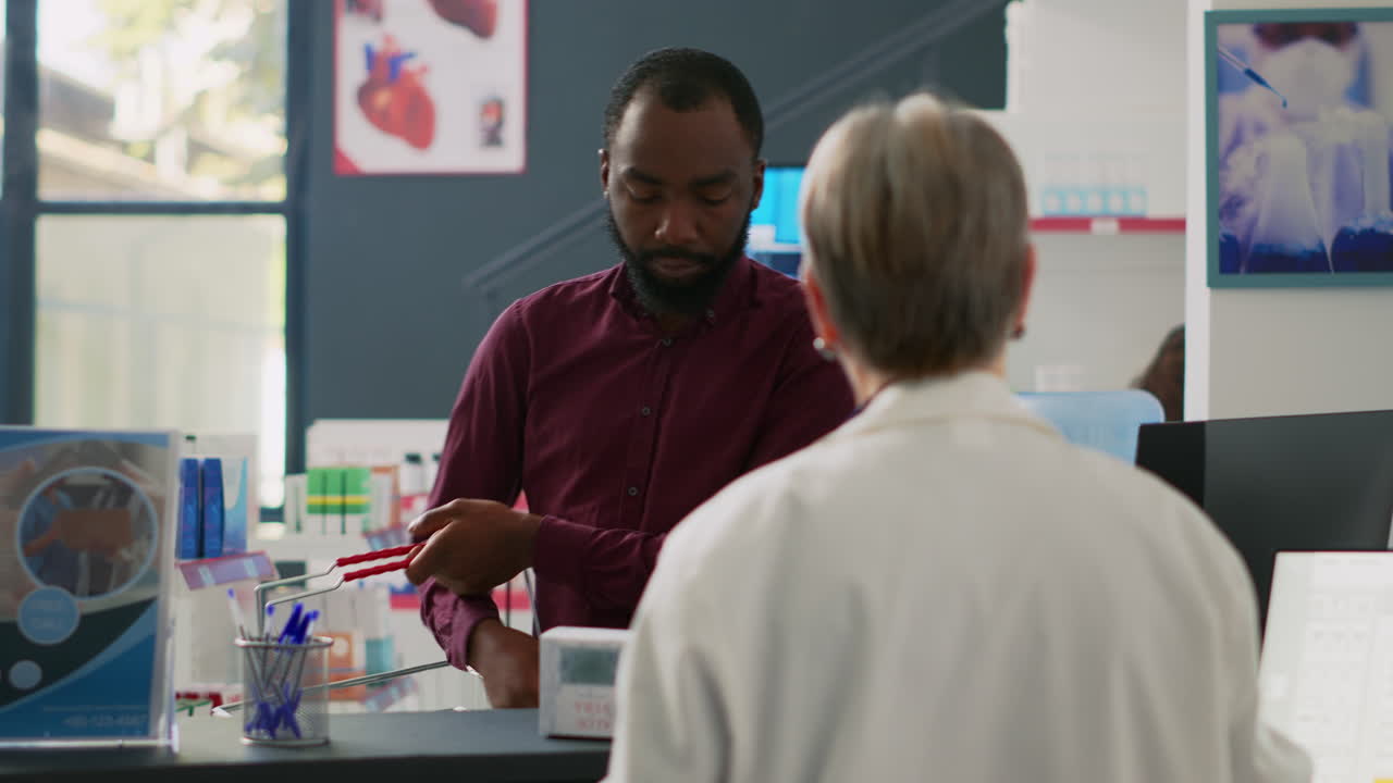 Customers at the Pharmacy