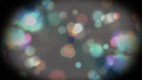 animation of colourful moving shapes on black background