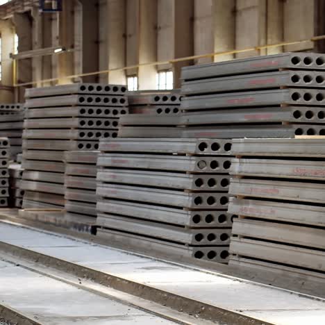 concrete blocks in factory