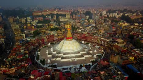 stupa bodhnath kathmandu, nepal - october 26, 2017