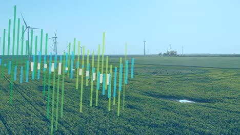 Animation-Der-Datenverarbeitung-über-Windkraftanlagen