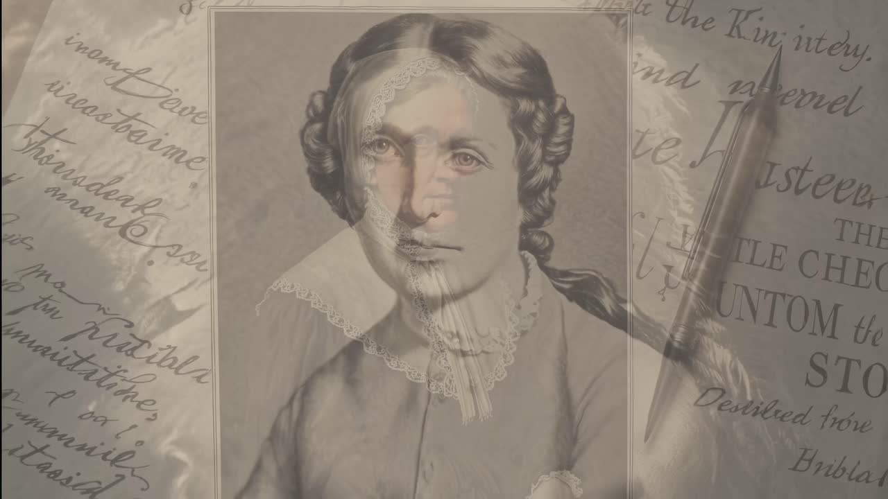 Vintage portrait of a woman in traditional attire, captured from a front angle